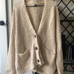 Button-up cardigan sweater